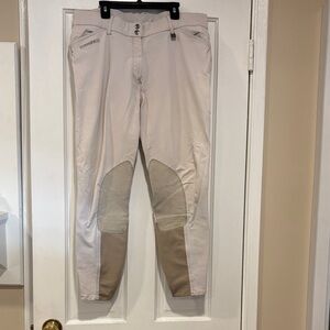 ROMFH Equestrian breeches pants women's XL beige